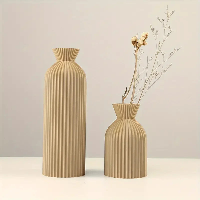OBSIDIENNE | Le Vase Sculptural Côtelé